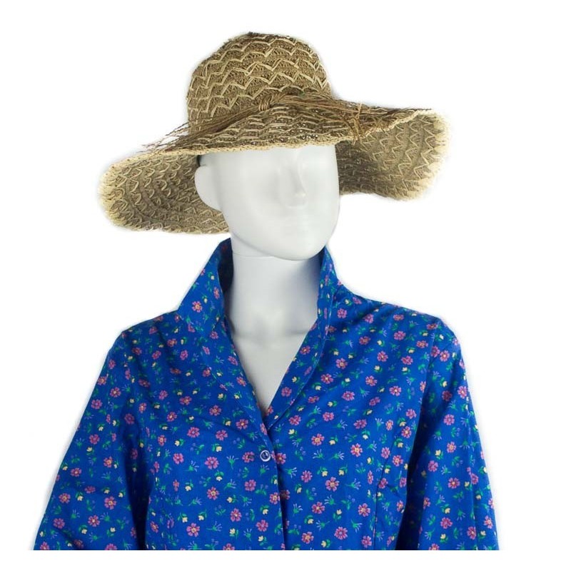 Blouse ou tablier vintage fleuri