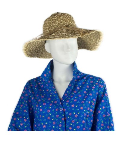 Blouse ou tablier vintage fleuri