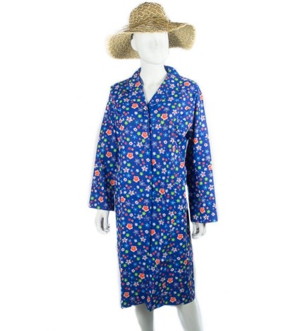 Blouse ou tablier vintage fleuri