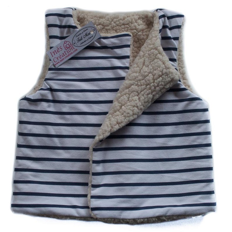 Gilet berger breton marin