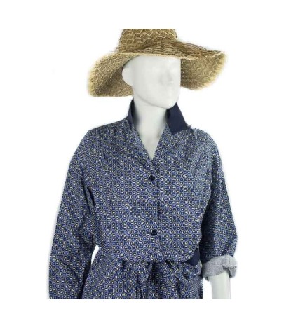 Blouse ou tablier vintage forme géométrique