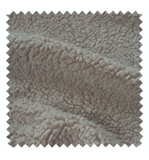 Tissu sherpa ecru imitation peau de de mouton