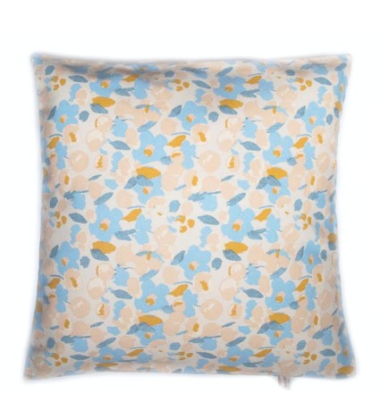 Housse de coussin vintage fleurs pastels