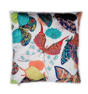Housse de coussin vintage papillons