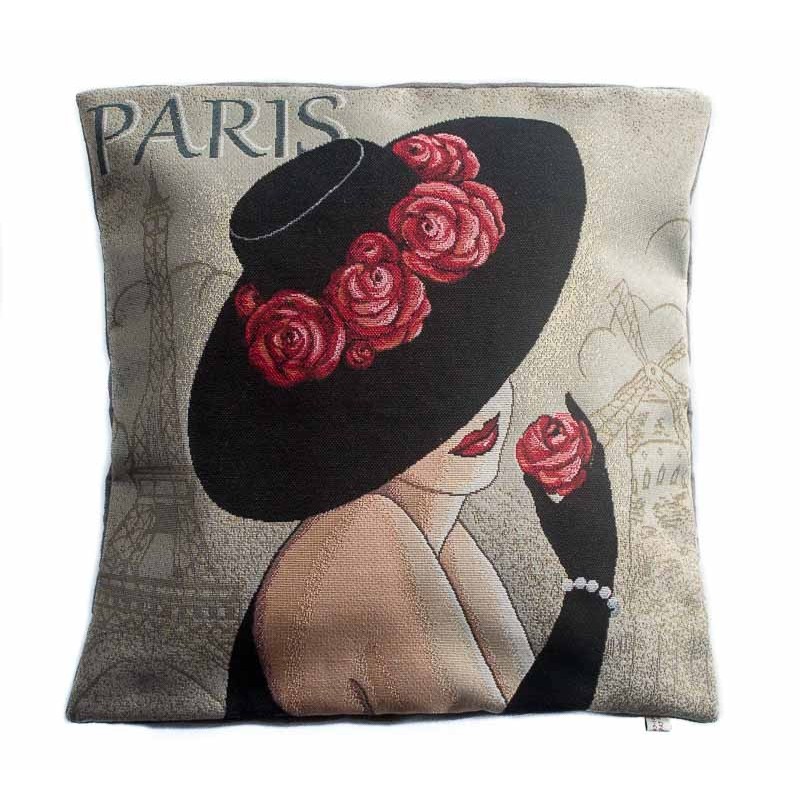 Lot de 3 Housses de coussin Femme rétro