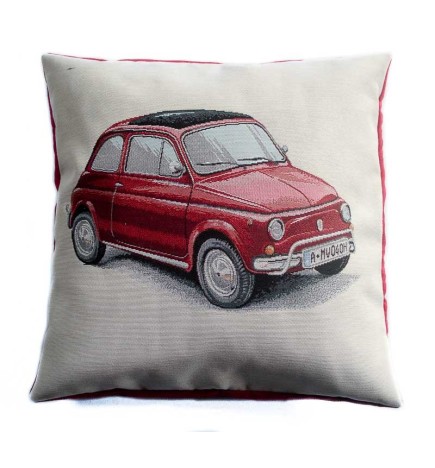 Lot de 2 Housses de coussin vintage Voiture Rouge
