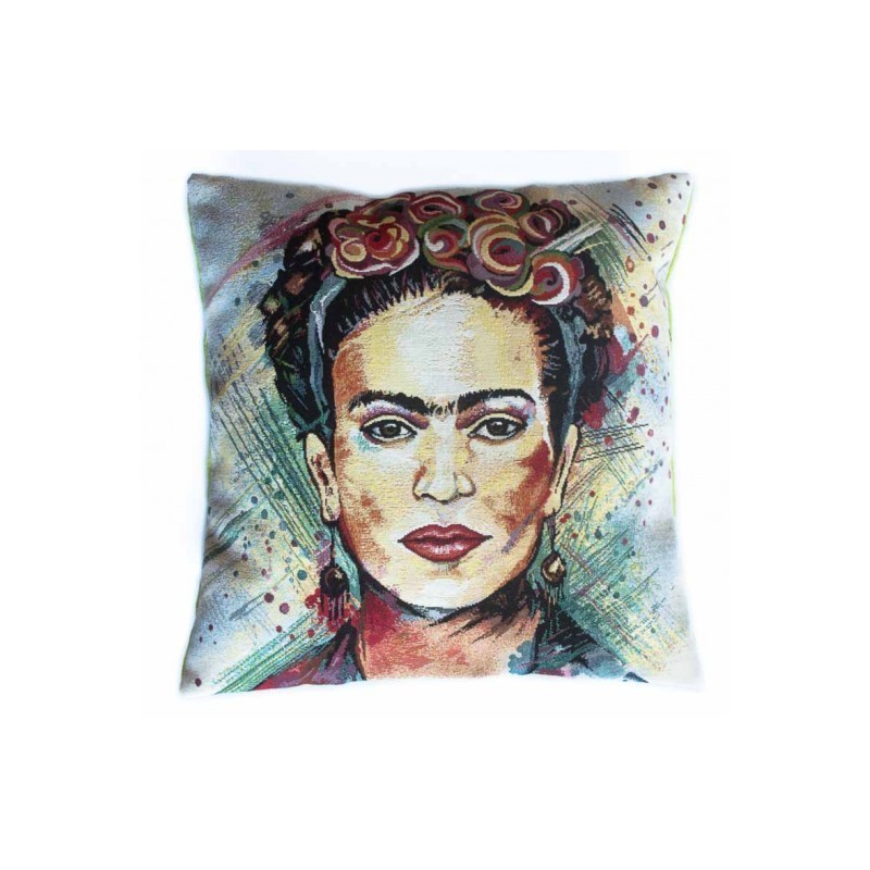 Housse de coussin vintage Frida Kahlo