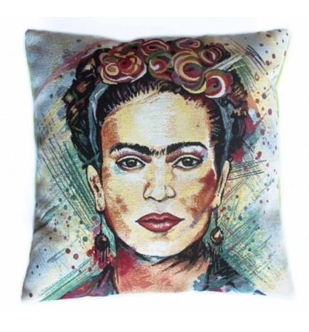 Housse de coussin vintage Frida Kahlo