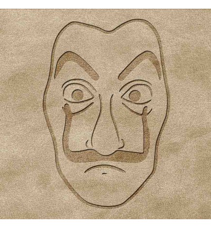 Tampon cuir 3D Salvador Dali