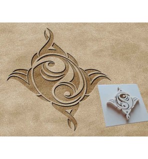 Matoir cuir 3D Ying Yang