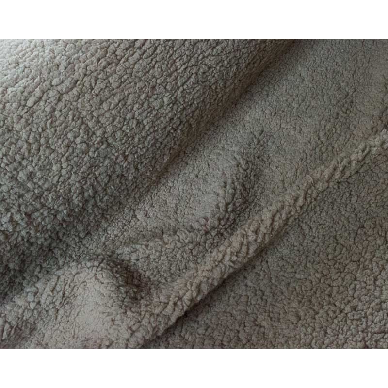 Tissu sherpa ecru imitation peau de de mouton