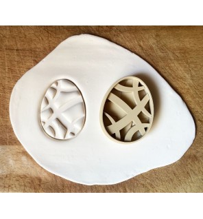 Emporte-pièce biscuit forme oeuf de pâques 3d