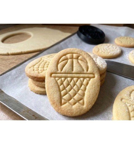 Emporte-pièce biscuit argile panier de basket imprimé en 3d