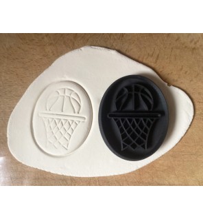 Emporte-pièce biscuit argile panier de basket imprimé en 3d