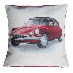 Housse de coussin Ds Citroën rouge