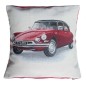 Housse de coussin Ds Citroën rouge