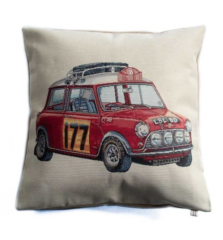 Housse de coussin Mini Cooper Rallye Monté-Carlo