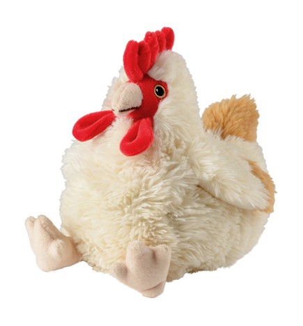Bouillotte en peluche poule aux grains de blé et fleurs de lavande Française