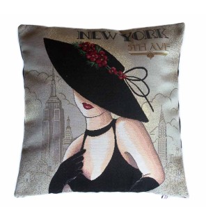 Housse de coussin Femme New-York
