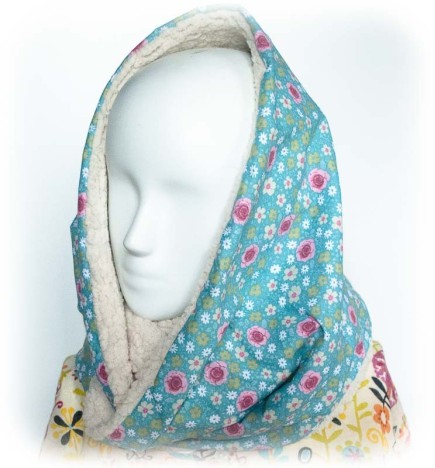 Snood Echarpe Tubulaire en Sherpa Anisley Menthe Rose